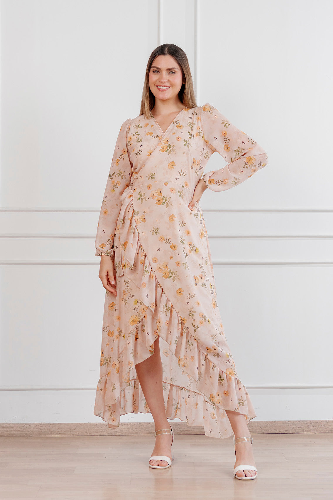 Vestido Valentina manga larga