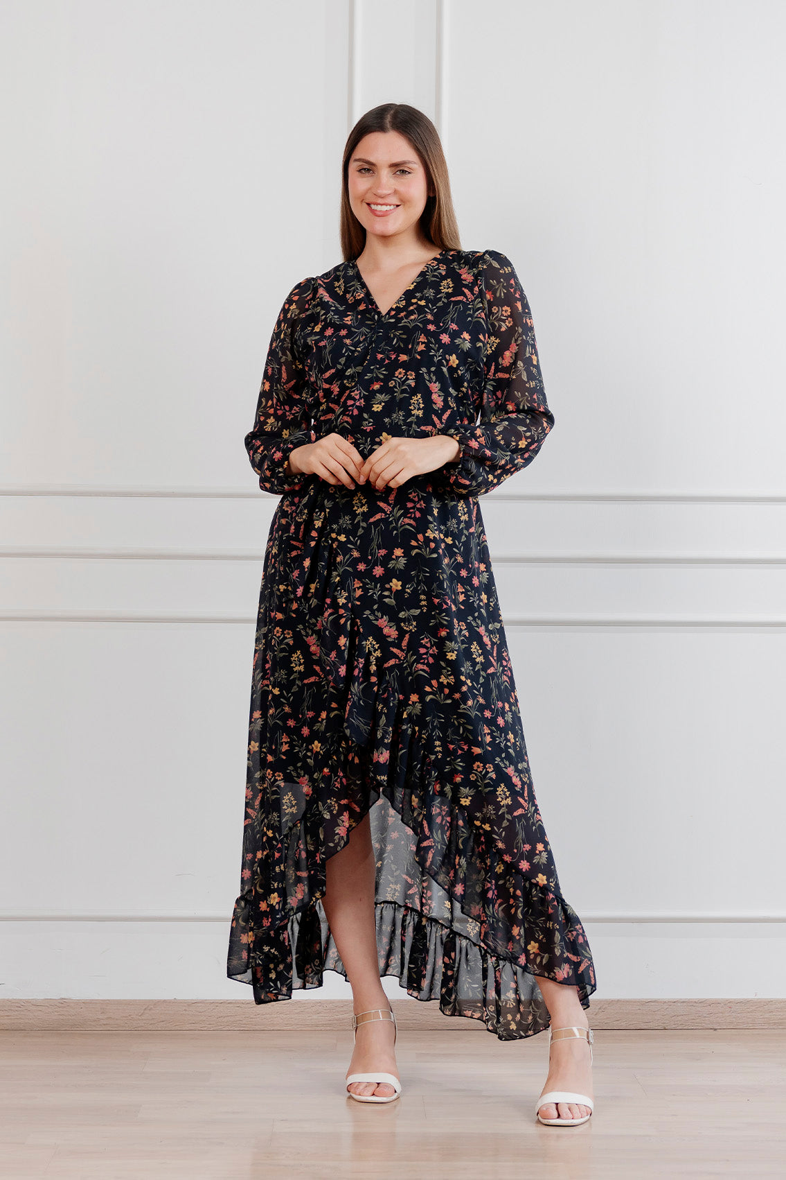 Vestido Valentina manga larga