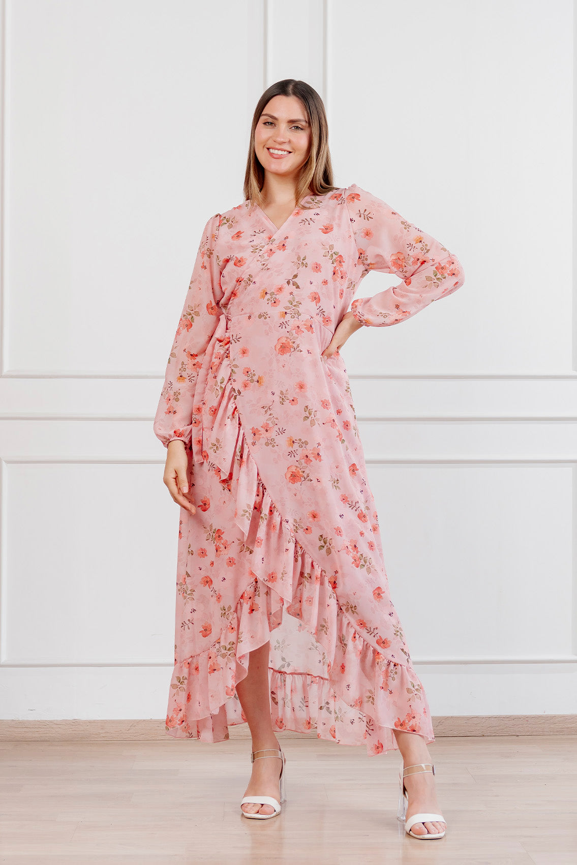 Vestido Valentina manga larga