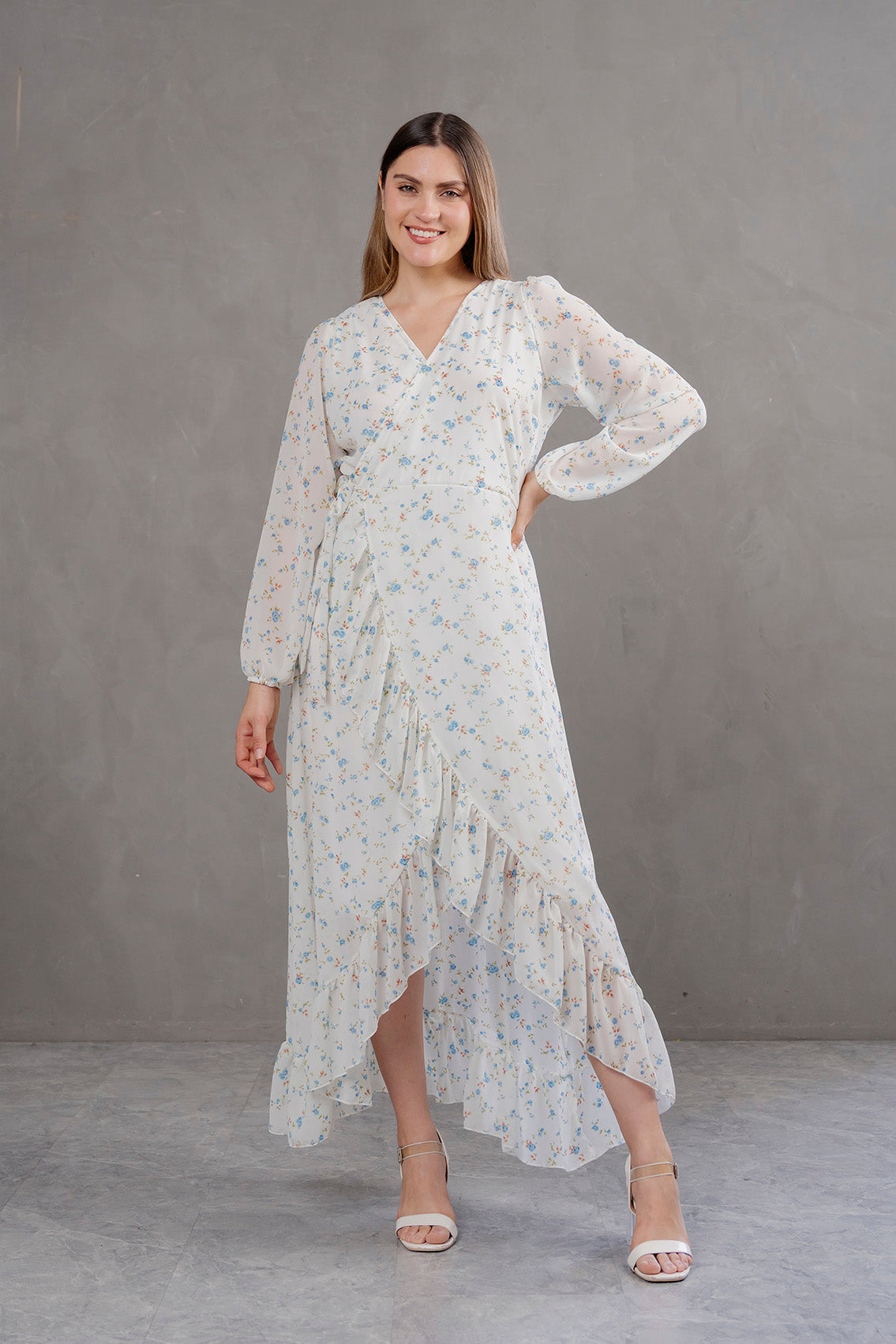 Vestido Valentina manga larga