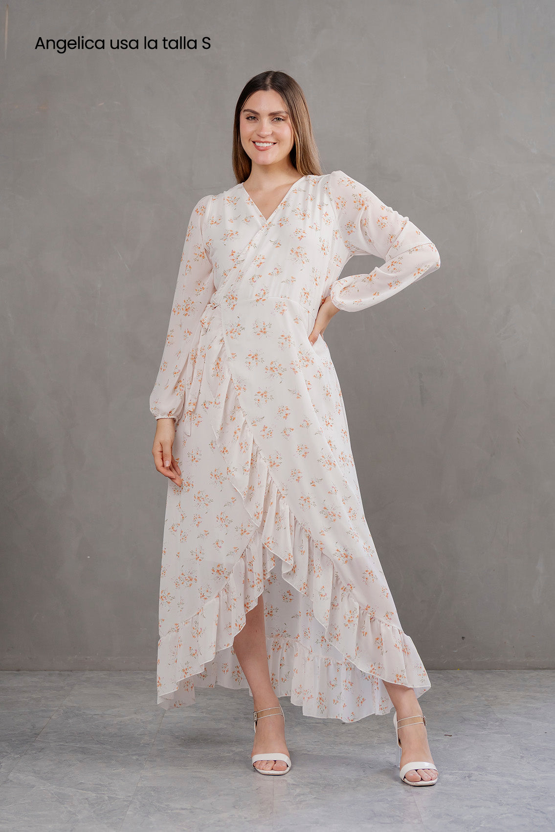 Vestido Valentina manga larga