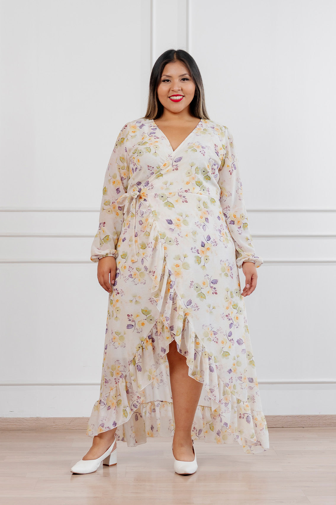 Vestido Valentina manga larga