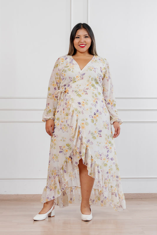 Vestido Valentina manga larga