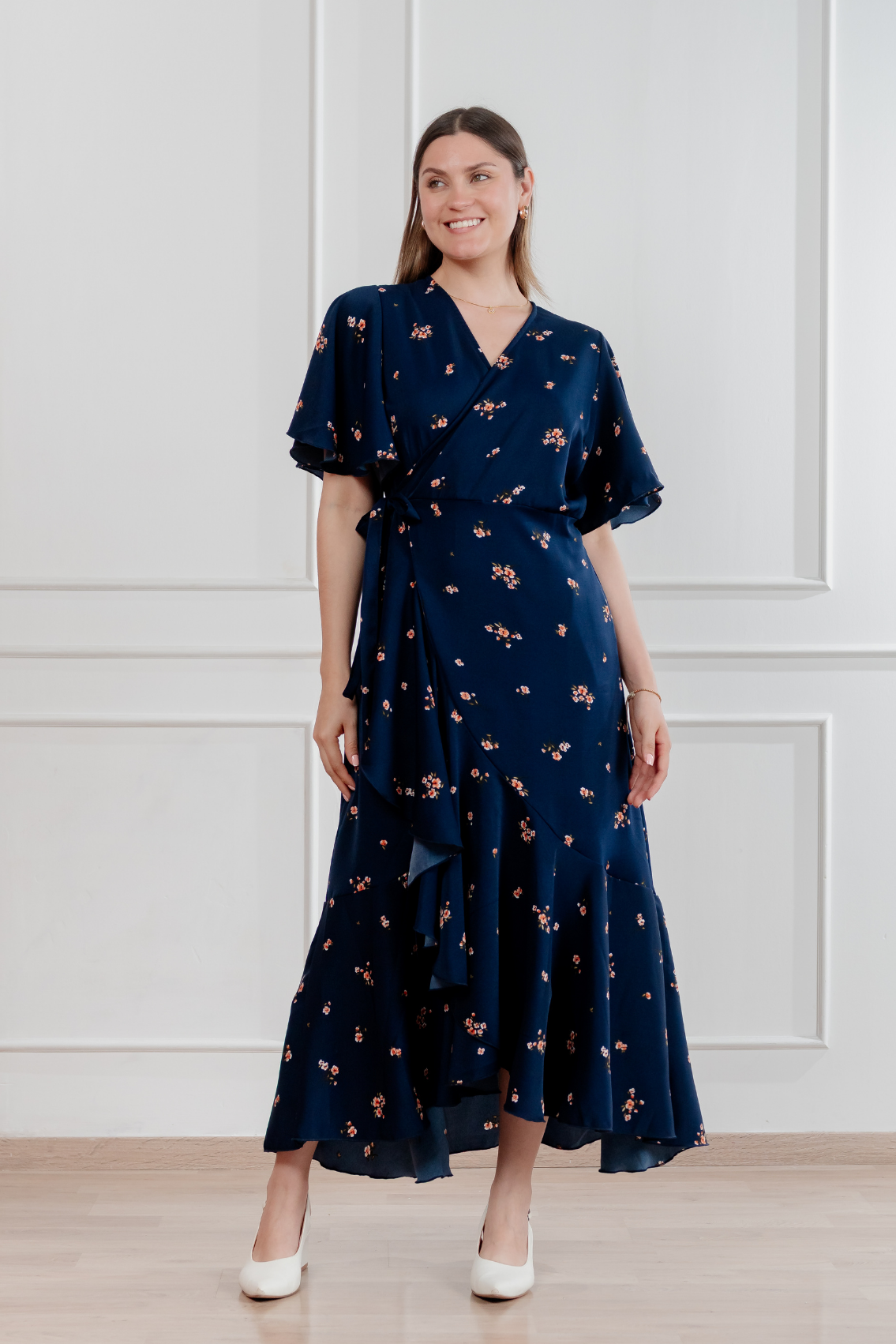 Vestido Valentina manga corta