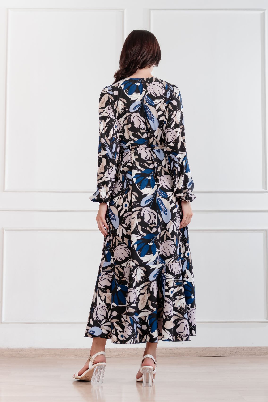 Maxivestido envolvente Valentina