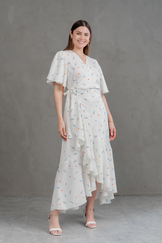 Vestido Valentina manga corta