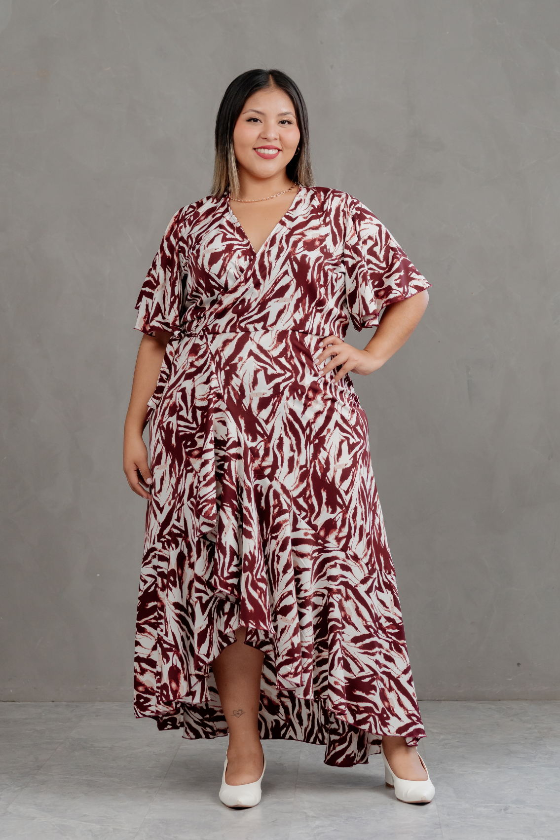 Vestido Valentina manga corta