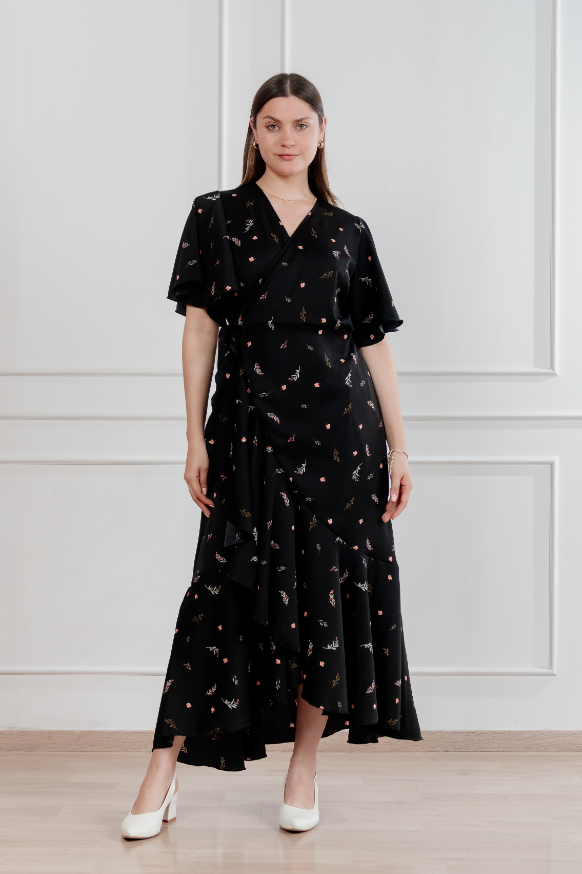 Vestido Valentina manga corta