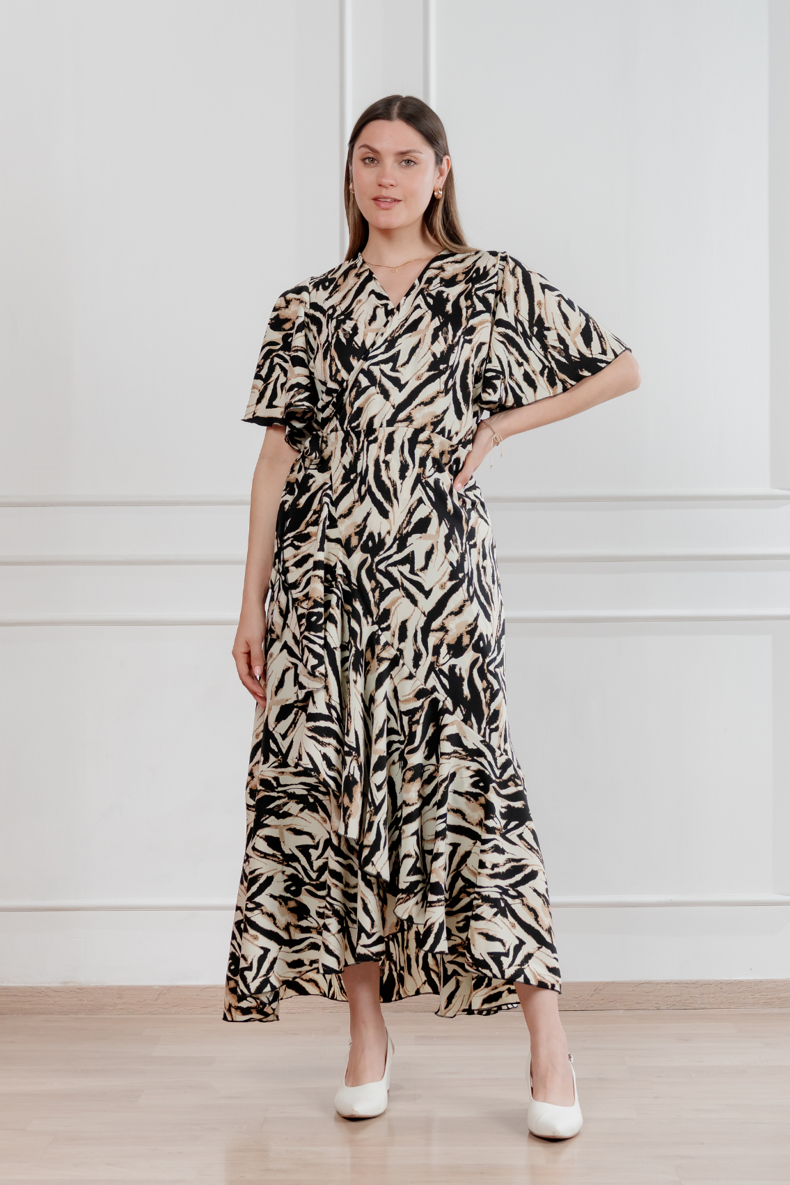 Vestido Valentina manga corta