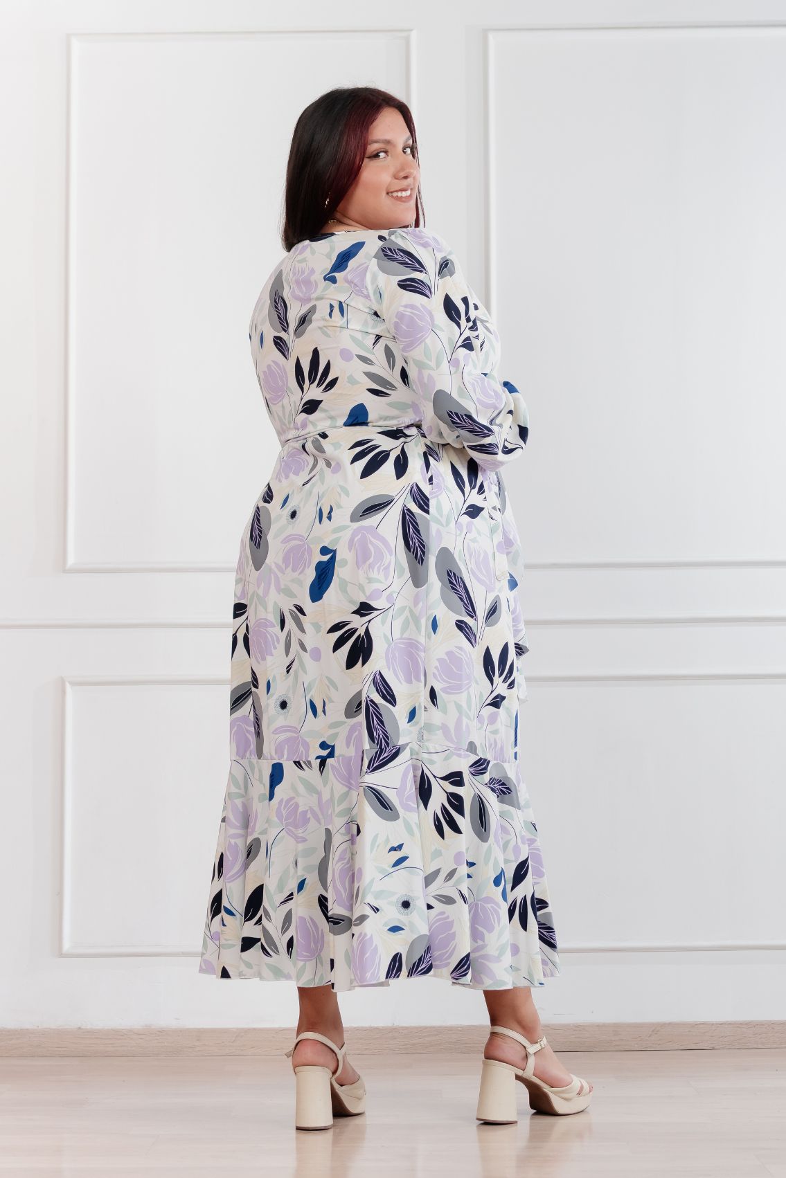 Maxivestido envolvente Valentina