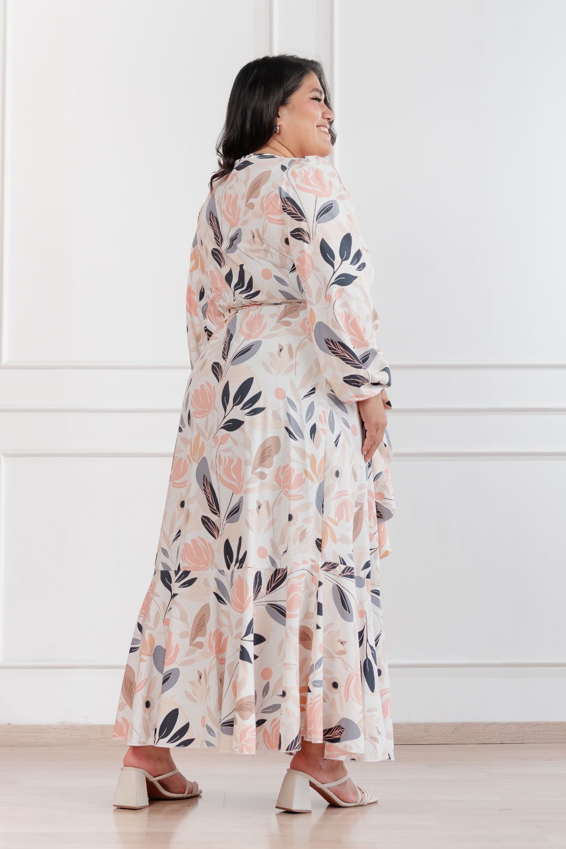 Maxivestido envolvente Valentina