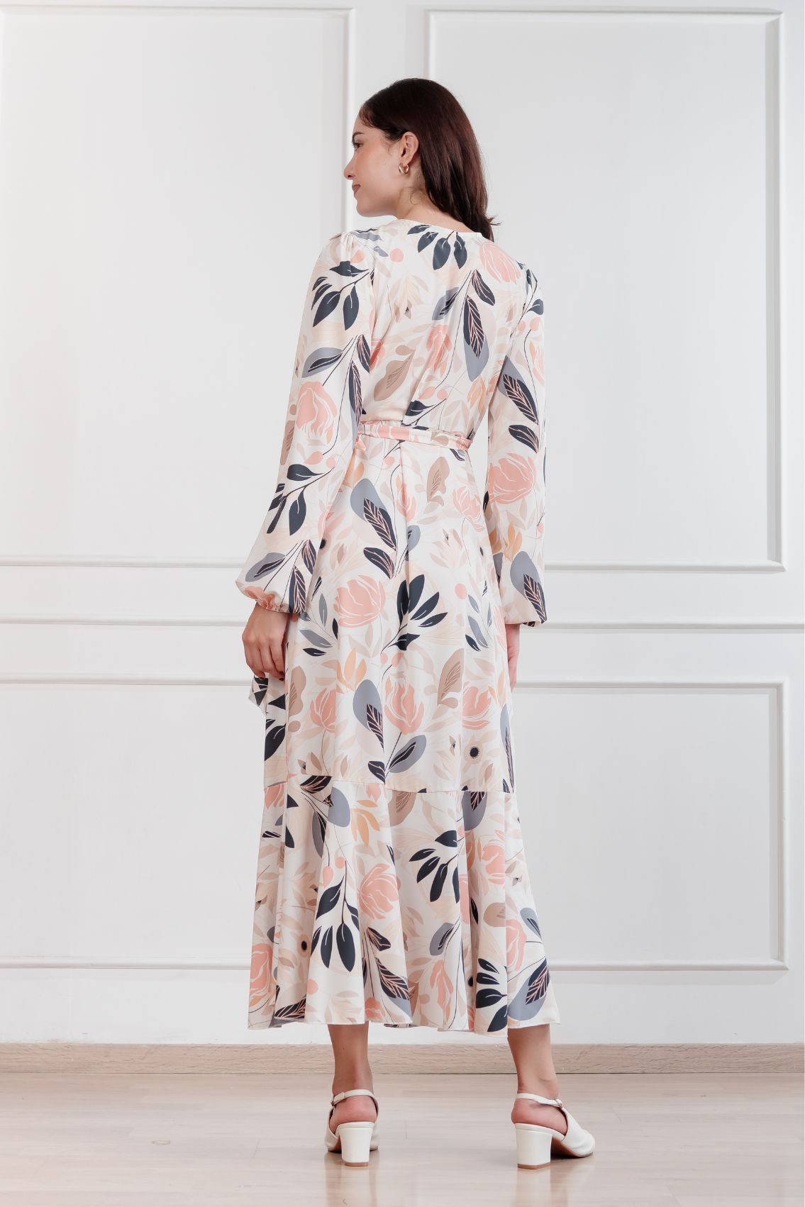 Maxivestido envolvente Valentina