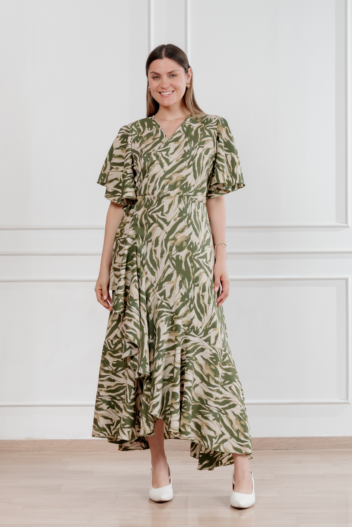 Vestido Valentina manga corta