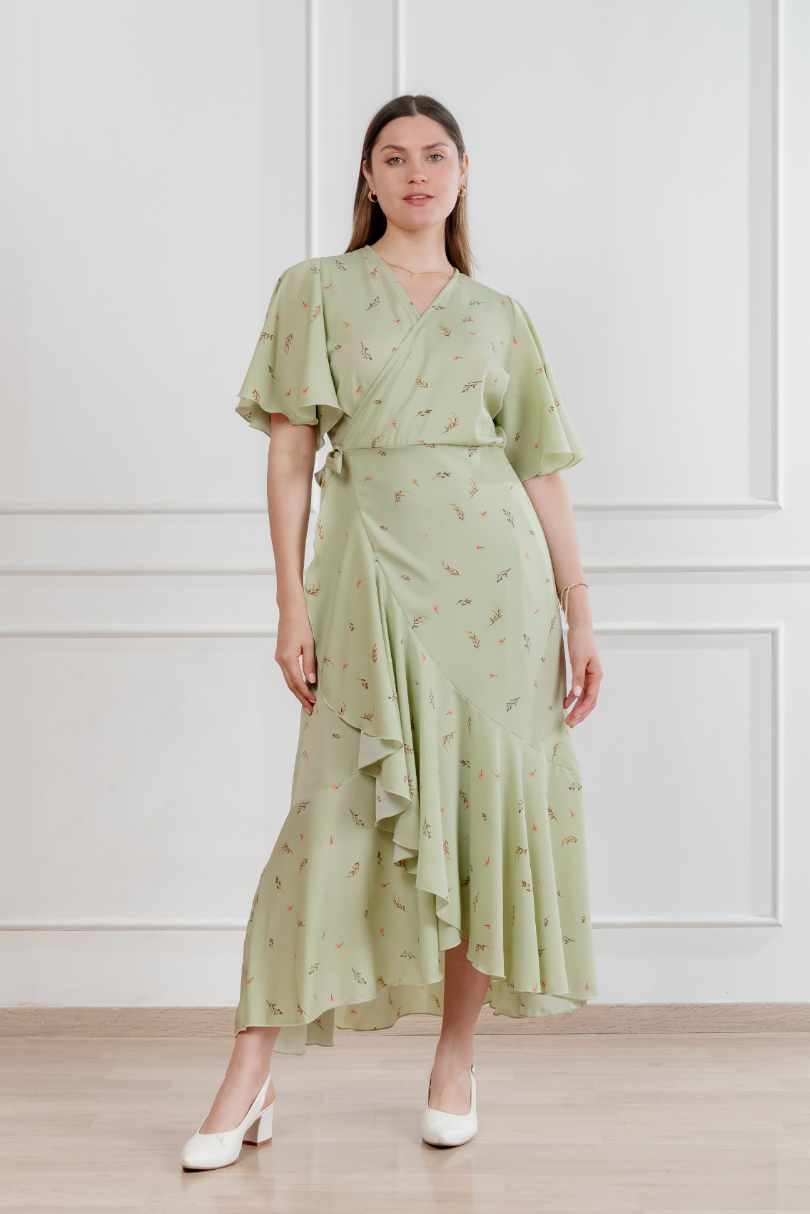 Vestido Valentina manga corta