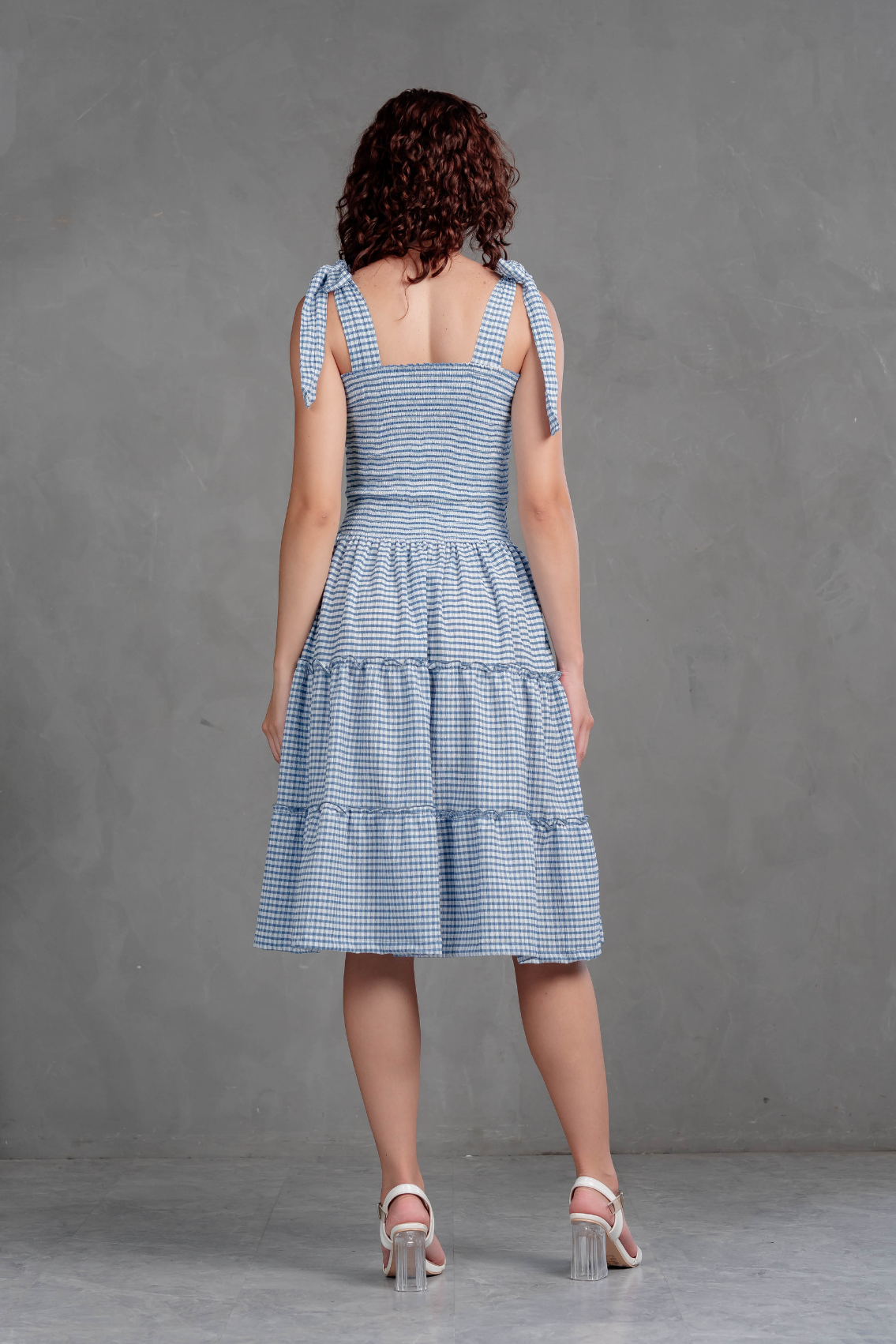 Vestido Vichy con Lazos Briella