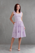 Vestido Vichy con Lazos Briella