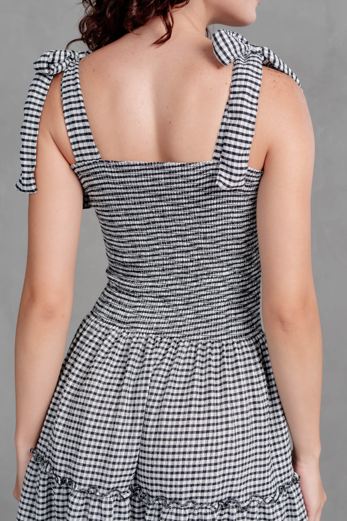 Vestido Vichy con Lazos Briella