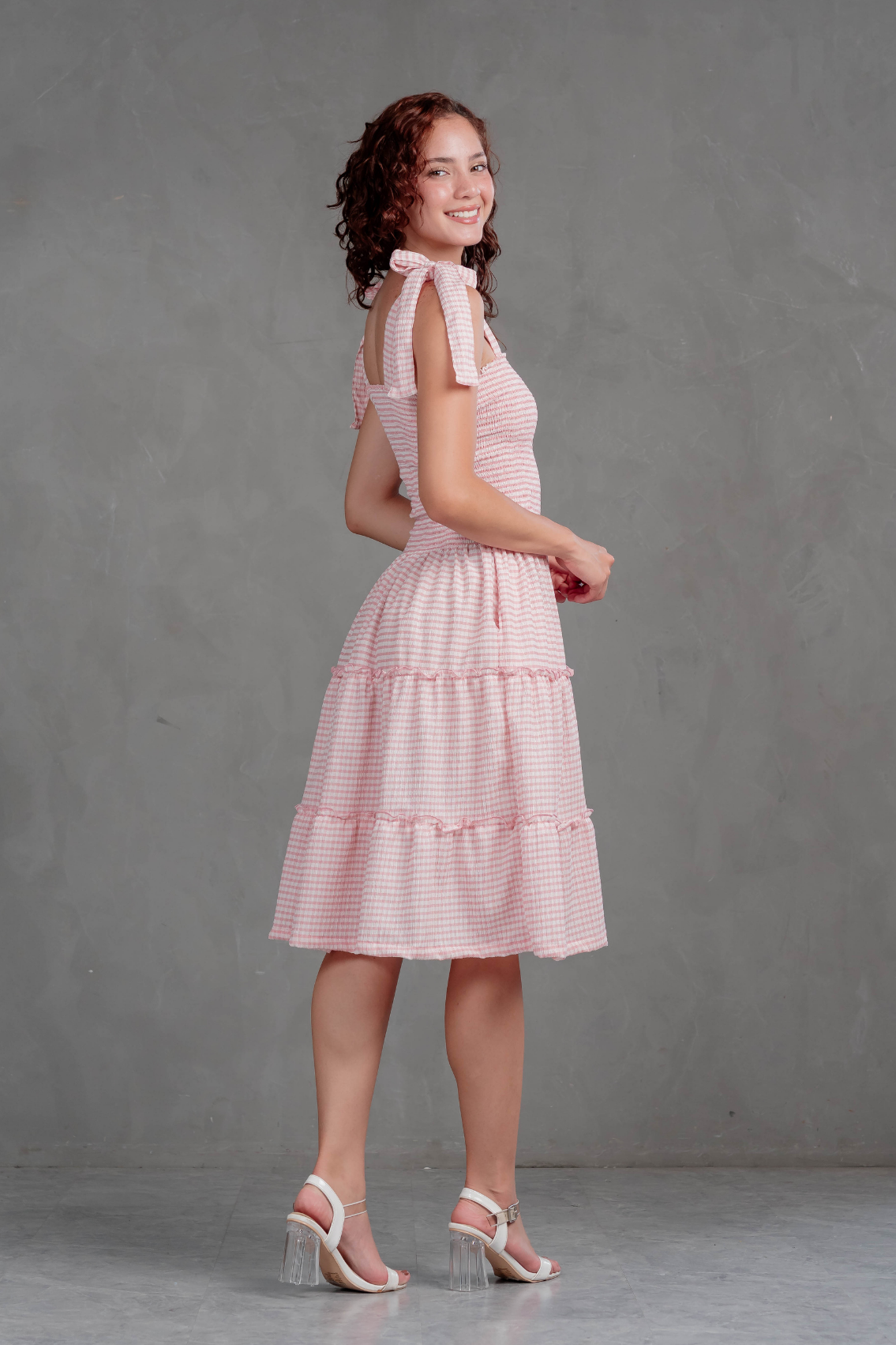 Vestido Vichy con Lazos Briella