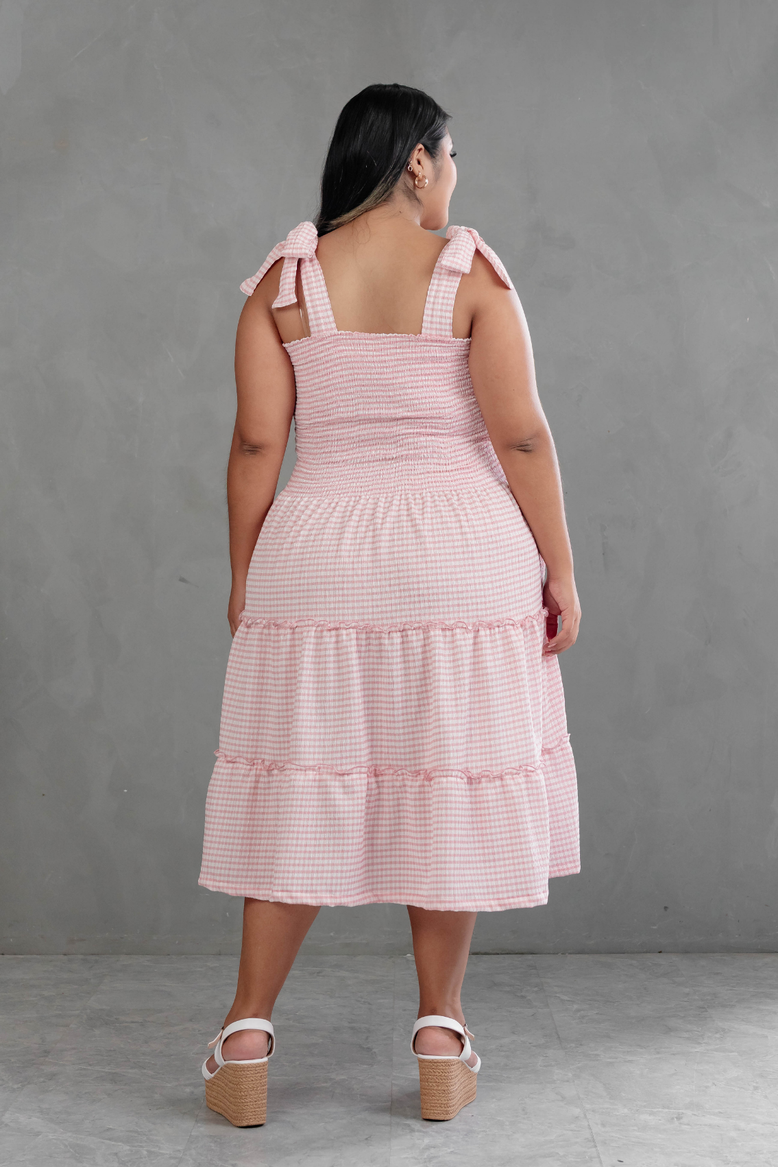 Vestido Vichy con Lazos Briella