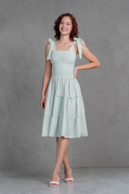 Vestido Vichy con Lazos Briella