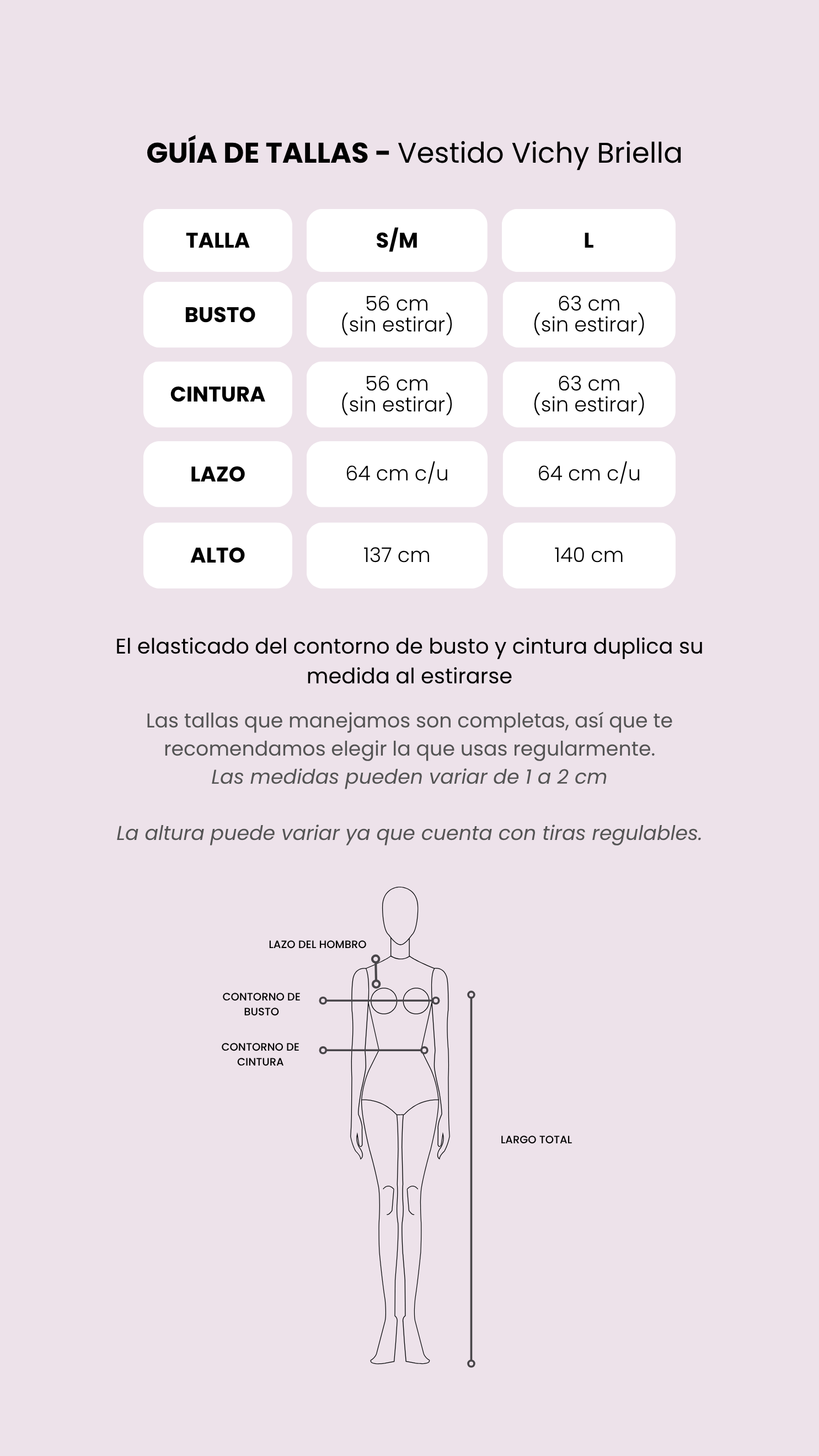 Tabla de medidas
