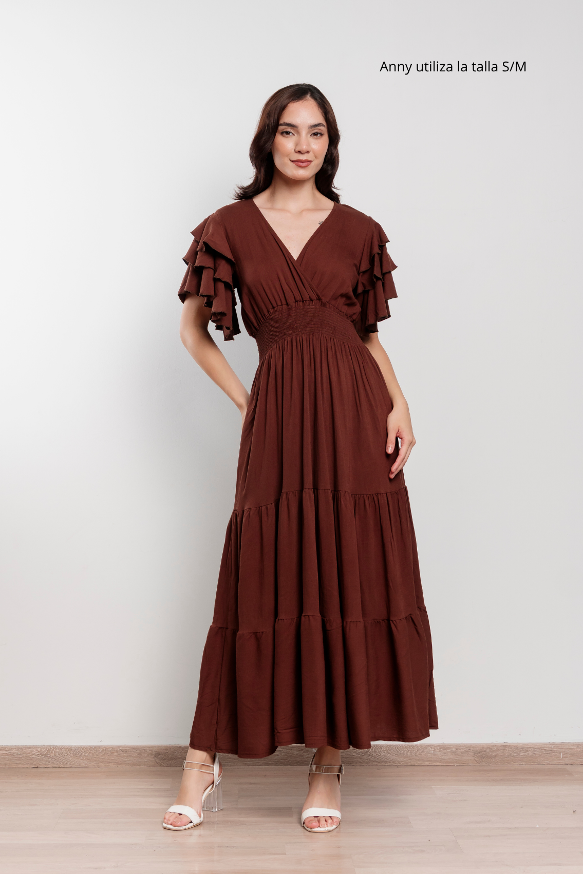 Maxivestido de lino Bianca
