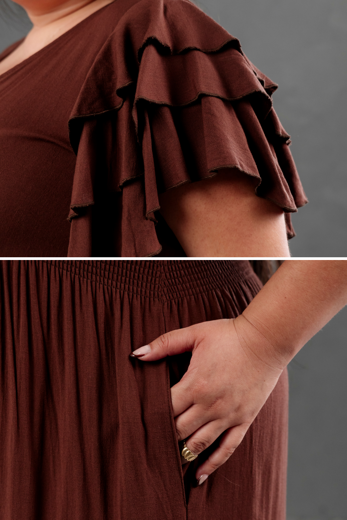 Maxivestido de lino Bianca