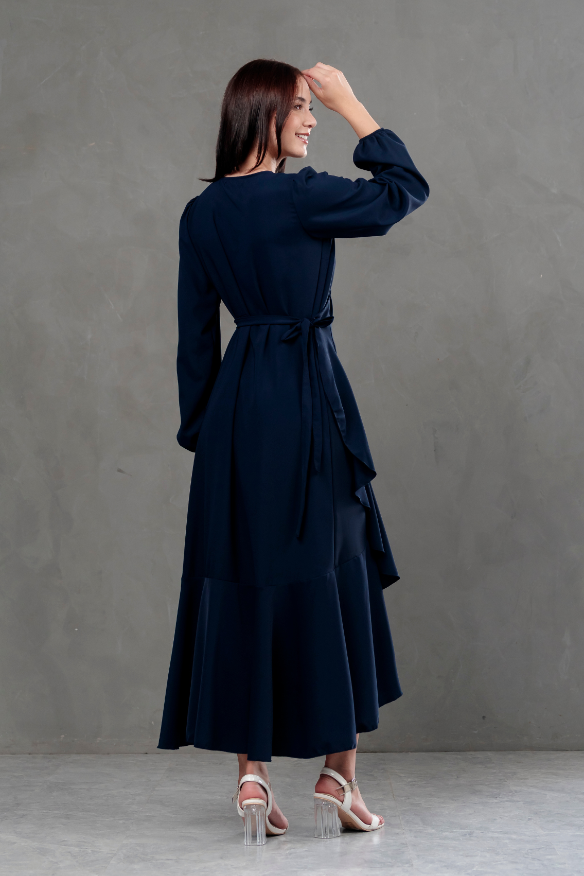 Vestido Envolvente manga larga