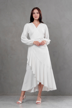 Vestido Envolvente manga larga