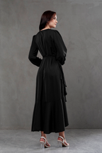 Vestido Envolvente manga larga