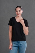 Polo básico manga corta cuello redondo