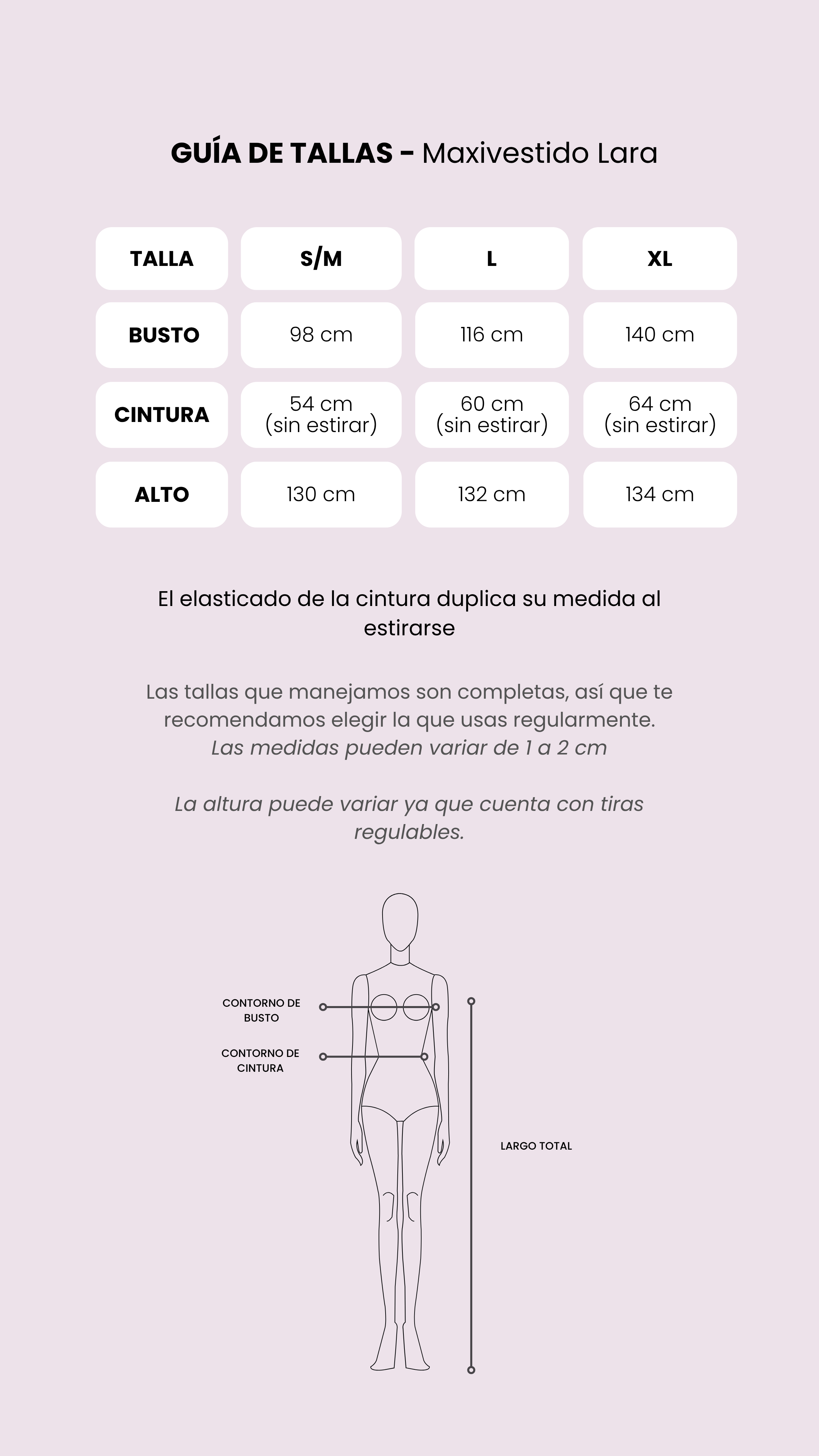 Tabla de medidas
